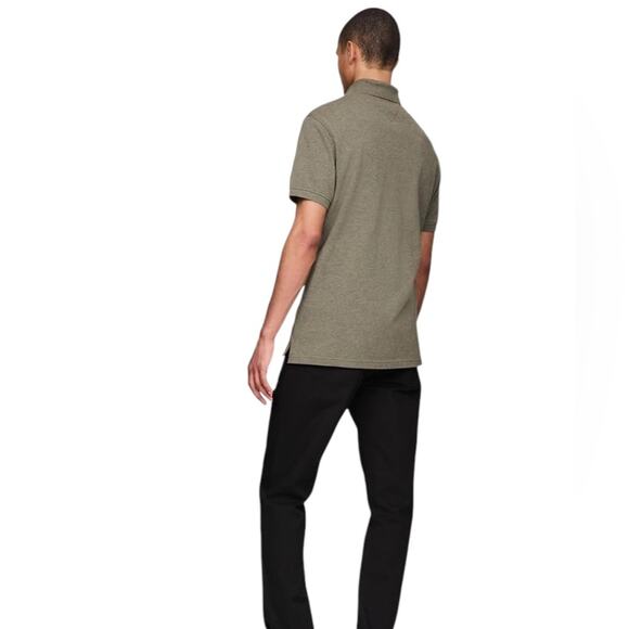 Tommy Hilfiger Short Sleeve Polo Shirt Size S Olive Green - Picture 4 of 11